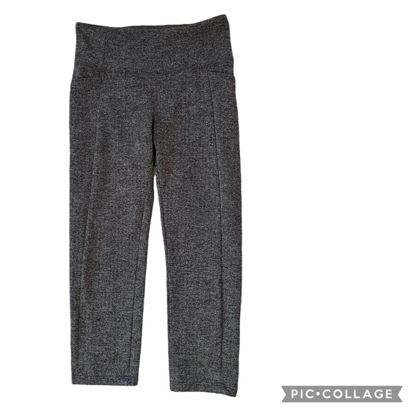 Athleta Women’s Leggings Herringbone Metro High Waisted Cropped Pockets Small - Picture 4 of 12